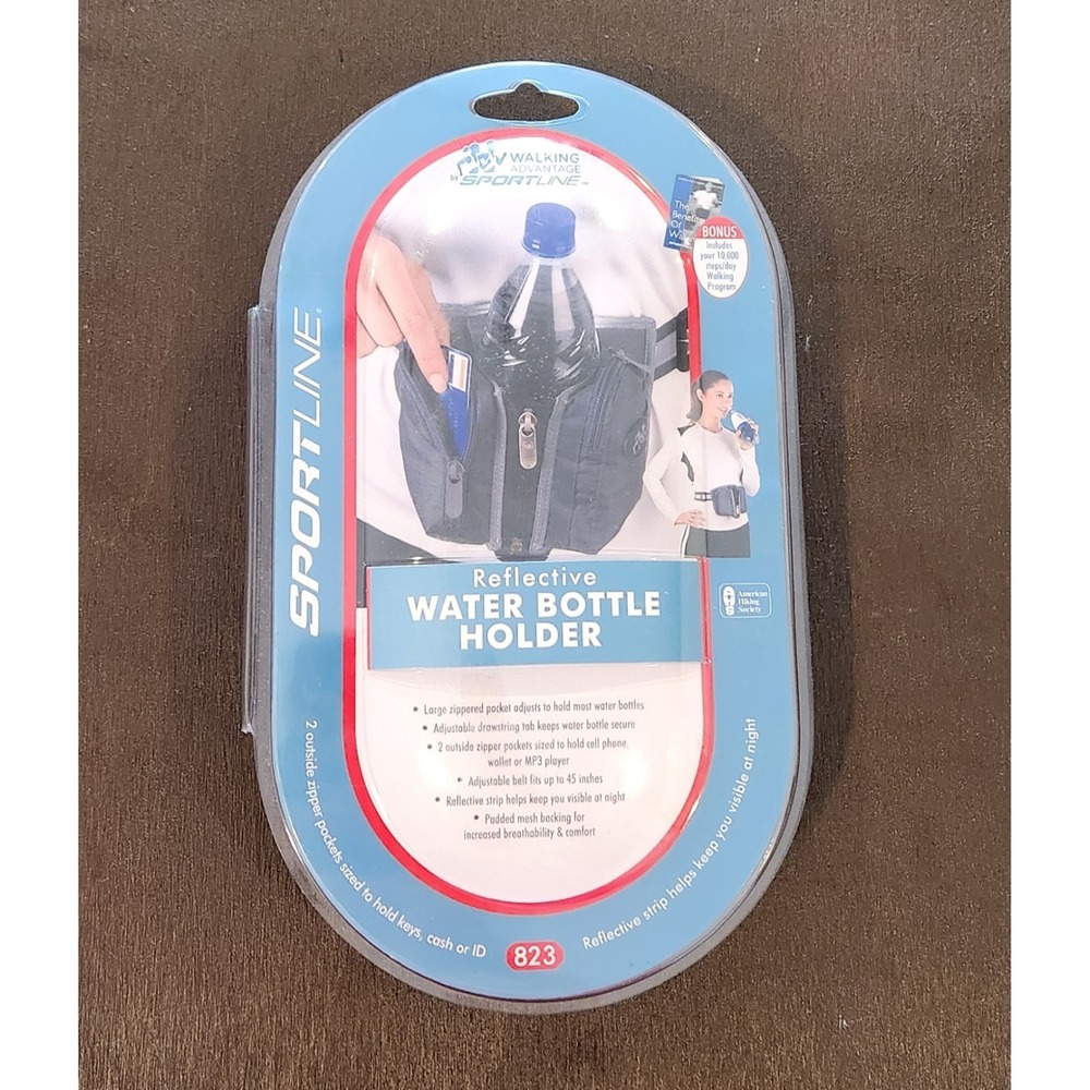 SPORTLINE-REFLECTIVE WATER BOTTLE HOLDER FOR WALKING/  UNISEX Runners Outdoorsy
